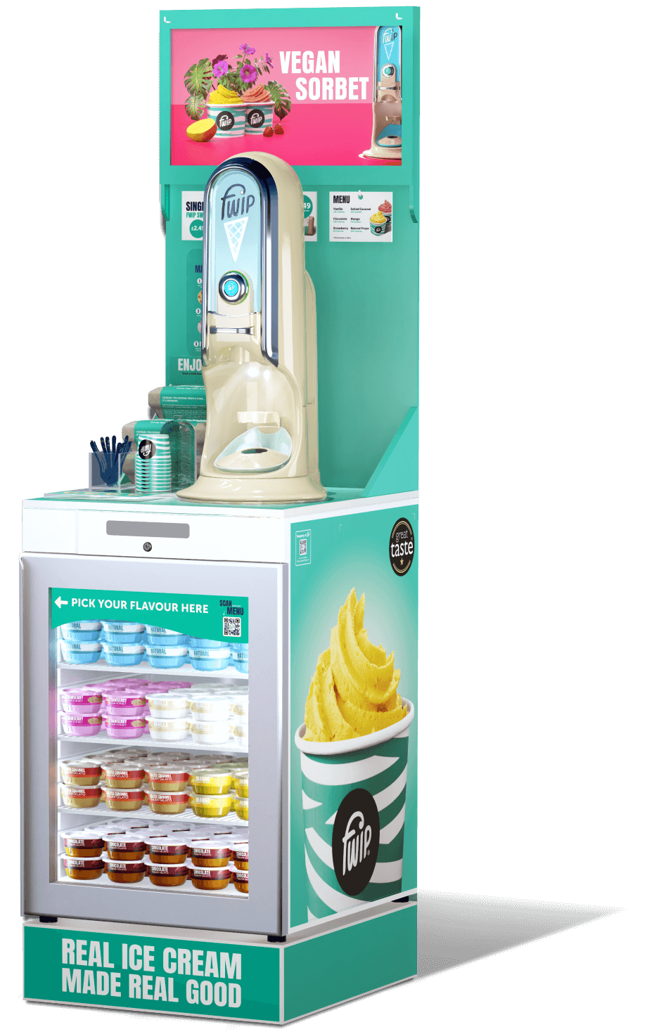 fwip Compact Unit Commercial Ice Cream Machine